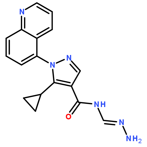 1H-Pyrazole-4-carboxamide,N-(aminoiminomethyl)-5-cyclopropyl-1-(5-quinolinyl)-