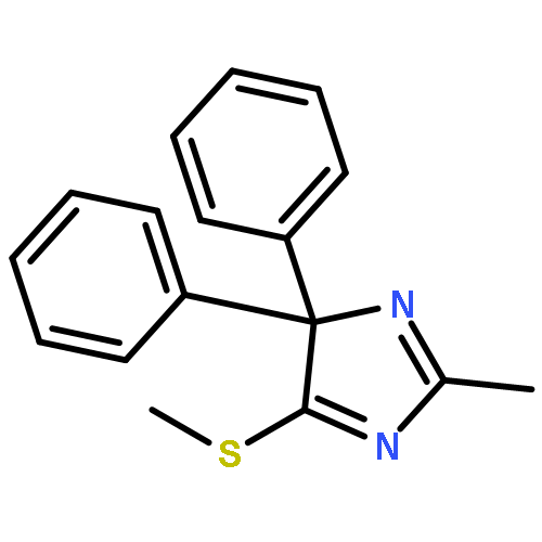 4H-Imidazole, 2-methyl-5-(methylthio)-4,4-diphenyl-