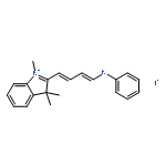 3H-Indolium, 1,3,3-trimethyl-2-[4-(phenylamino)-1,3-butadienyl]-, iodide