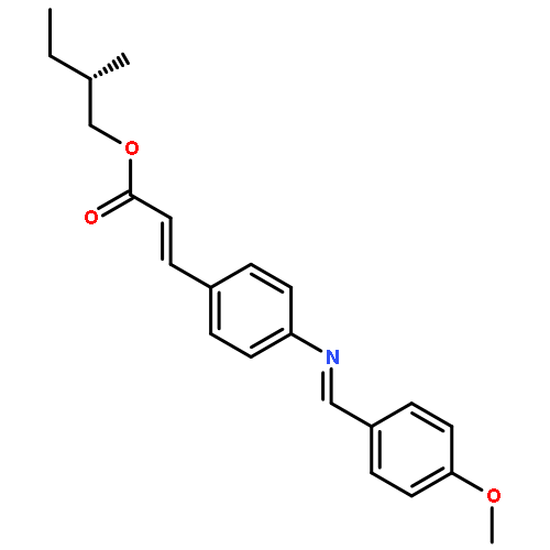 2-Propenoic acid,3-[4-[(E)-[(4-methoxyphenyl)methylene]amino]phenyl]-, (2S)-2-methylbutyl ester,(2E)-