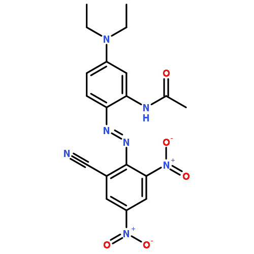 Acetamide,N-[2-[(2-cyano-4,6-dinitrophenyl)azo]-5-(diethylamino)phenyl]-