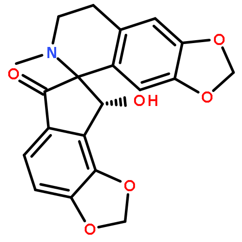 Spiro[1,3-dioxolo[4,5-g]isoquinoline-5(6H),7'-[7H]indeno[4,5-d][1,3]dioxol]-6'(8'H)-one,7,8-dihydro-8'-hydroxy-6-methyl-, (5S,8'R)-