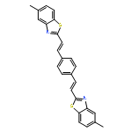 Benzothiazole, 2,2'-(1,4-phenylenedi-2,1-ethenediyl)bis[5-methyl-