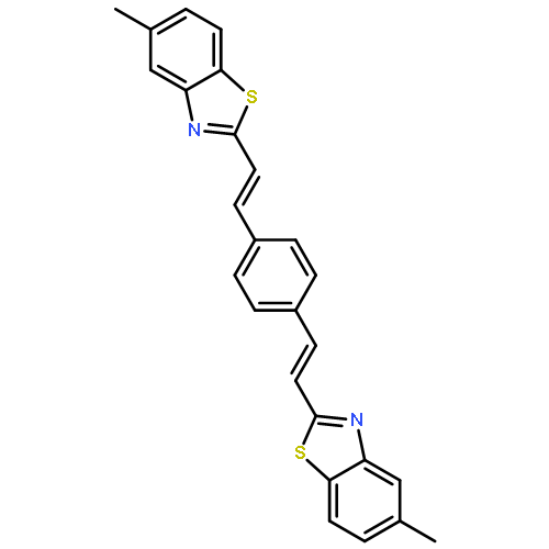 Benzothiazole, 2,2'-(1,4-phenylenedi-2,1-ethenediyl)bis[5-methyl-