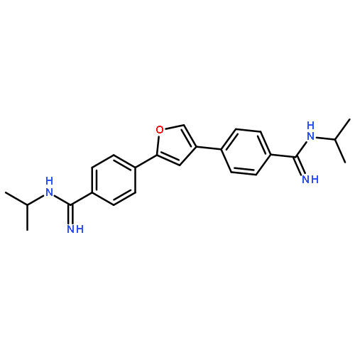 Benzenecarboximidamide, 4,4'-(2,4-furandiyl)bis[N-(1-methylethyl)-