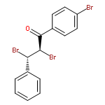 1-Propanone, 2,3-dibromo-1-(4-bromophenyl)-3-phenyl-, (2R,3S)-rel-