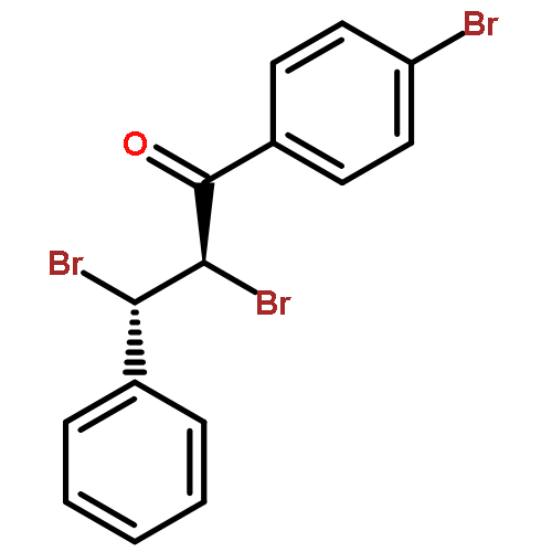 1-Propanone, 2,3-dibromo-1-(4-bromophenyl)-3-phenyl-, (2R,3S)-rel-