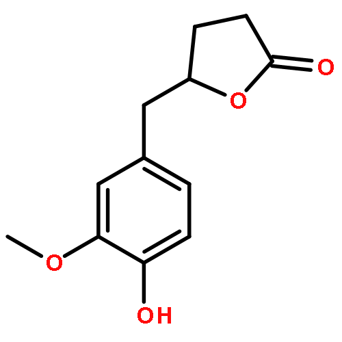 2(3H)-Furanone, dihydro-5-[(4-hydroxy-3-methoxyphenyl)methyl]-