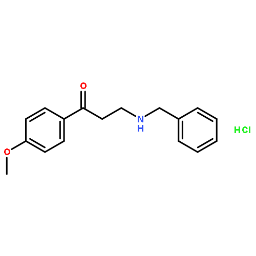 3-(benzylamino)-1-(4-methoxyphenyl)propan-1-one hydrochloride (1:1)