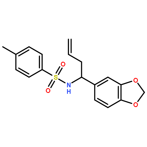 Benzenesulfonamide, N-[1-(1,3-benzodioxol-5-yl)-3-butenyl]-4-methyl-