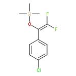 SILANE, [[1-(4-CHLOROPHENYL)-2,2-DIFLUOROETHENYL]OXY]TRIMETHYL-