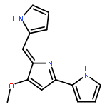 1H-Pyrrole,2-[3-methoxy-2-(1H-pyrrol-2-ylmethylene)-2H-pyrrol-5-yl]-