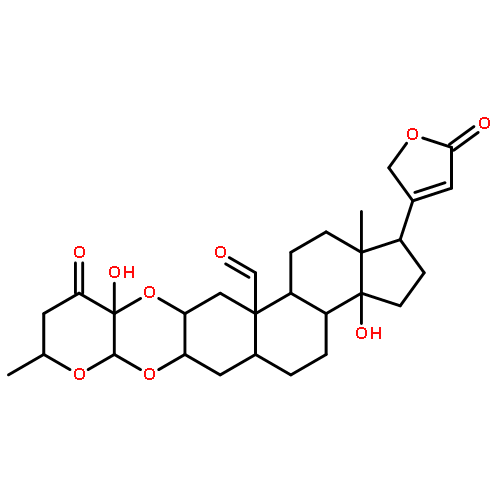 (1R,3aS,3bR,5aS,6aR,7aS,9R,11aR,12aR,13aR,13bS,15aR)-3a,11a-dihydroxy-9,15a-dimethyl-11-oxo-1-(5-oxo-2,5-dihydrofuran-3-yl)icosahydro-7aH,13aH-cyclopenta[7,8]phenanthro[2,3-b]pyrano[3,2-e][1,4]dioxine-13a-carbaldehyde