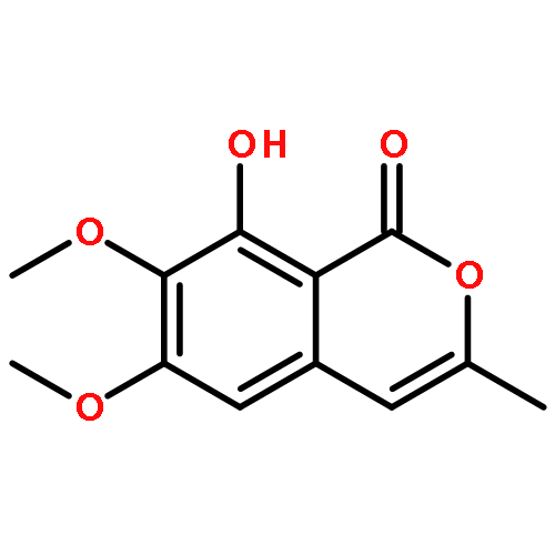 1H-2-Benzopyran-1-one, 8-hydroxy-6,7-dimethoxy-3-methyl-