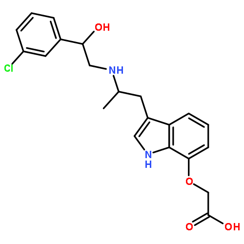 Acetic acid,2-[[3-[(2R)-2-[[(2R)-2-(3-chlorophenyl)-2-hydroxyethyl]amino]propyl]-1H-indol-7-yl]oxy]-