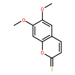 2H-1-Benzopyran-2-thione, 6,7-dimethoxy-