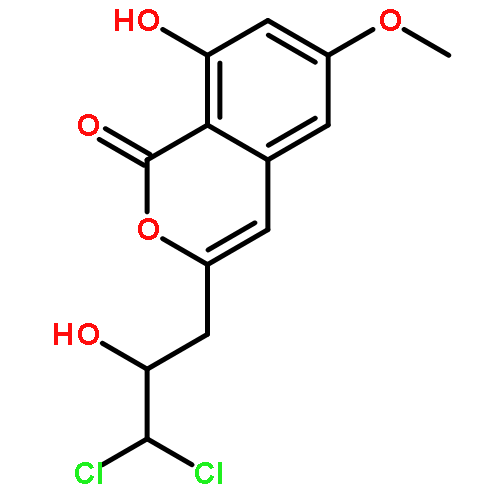 1H-2-Benzopyran-1-one,3-[(2R)-3,3-dichloro-2-hydroxypropyl]-8-hydroxy-6-methoxy-