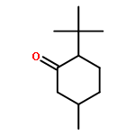 Cyclohexanone, 2-(1,1-dimethylethyl)-5-methyl-, (5R)-