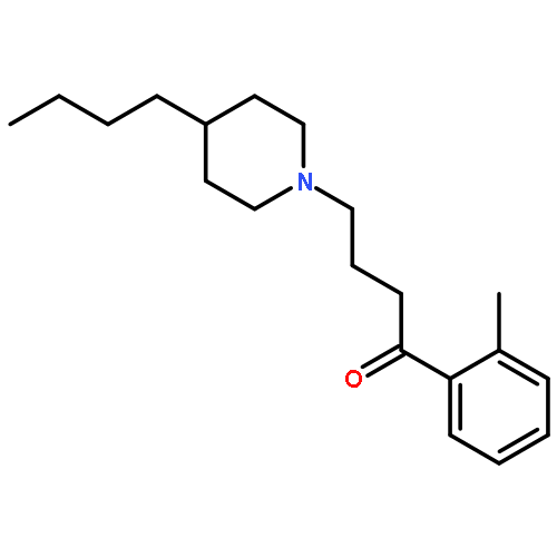 1-Butanone, 4-(4-butyl-1-piperidinyl)-1-(2-methylphenyl)-