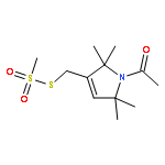 Methanesulfonothioicacid, S-[(1-acetyl-2,5-dihydro-2,2,5,5-tetramethyl-1H-pyrrol-3-yl)methyl] ester