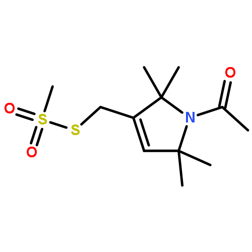 Methanesulfonothioicacid, S-[(1-acetyl-2,5-dihydro-2,2,5,5-tetramethyl-1H-pyrrol-3-yl)methyl] ester