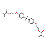 (1-methylethylidene)bis(4,1-phenyleneoxy-2,1-ethanediyl) bismethacrylate