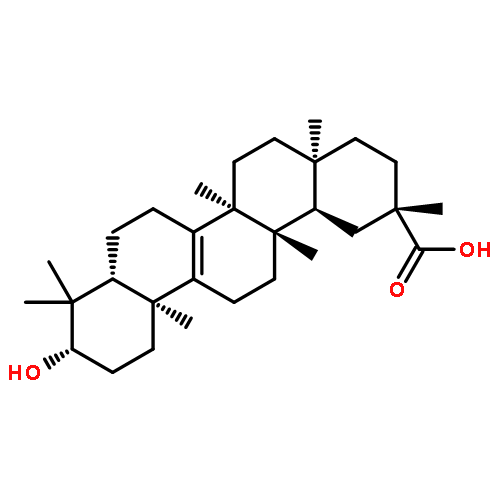 26-Norolean-8-en-29-oicacid, 3-hydroxy-13-methyl-, (3b,13a,14b,20b)-