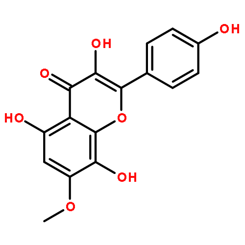 4H-1-Benzopyran-4-one,3,5,8-trihydroxy-2-(4-hydroxyphenyl)-7-methoxy-