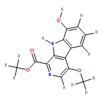 6-methoxy-12-hydroxy-3-methoxycarbonyl-beta-carboline