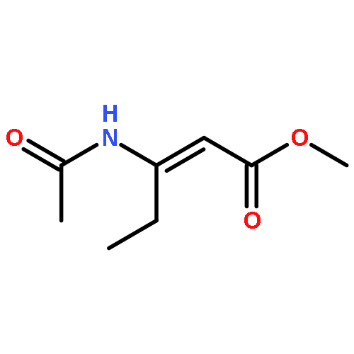 2-Pentenoic acid, 3-(acetylamino)-, methyl ester, (2E)-