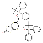 1,3-Dithiolo[4,5-b][1,4]dithiin-2-one,5,6-bis[[[(1,1-dimethylethyl)diphenylsilyl]oxy]methyl]-5,6-dihydro-