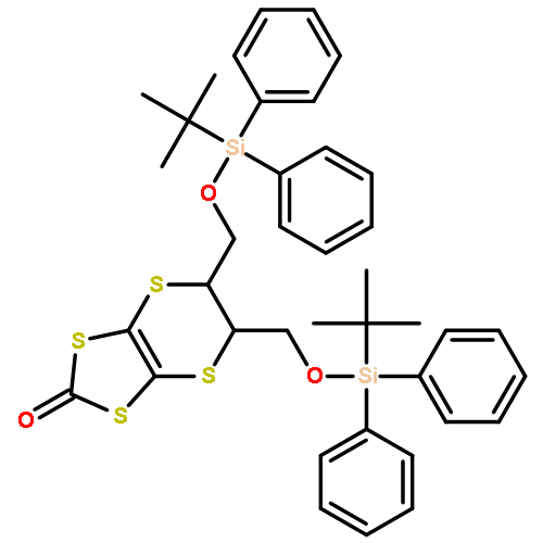 1,3-Dithiolo[4,5-b][1,4]dithiin-2-one,5,6-bis[[[(1,1-dimethylethyl)diphenylsilyl]oxy]methyl]-5,6-dihydro-