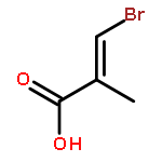 2-Propenoic acid, 3-bromo-2-methyl-, (E)-