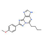 1H-[1,2,4]Triazolo[5,1-i]purine, 5-butyl-8-(4-methoxyphenyl)-