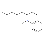 Quinoline, 1,2,3,4-tetrahydro-1-methyl-2-pentyl-, (-)-