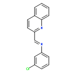 Benzenamine, 3-chloro-N-(2-quinolinylmethylene)-