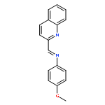 Benzenamine, 4-methoxy-N-(2-quinolinylmethylene)-