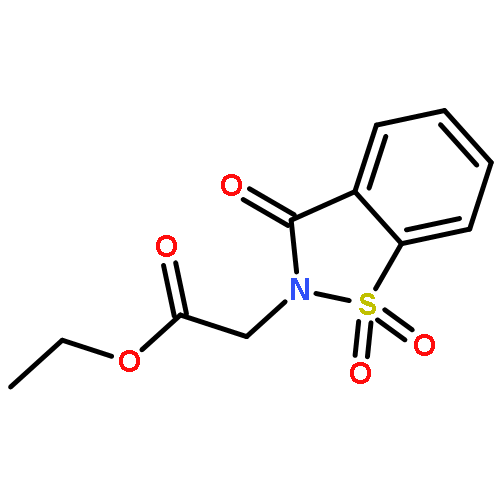 1,2-Benzisothiazole-2(3H)-aceticacid, 3-oxo-, ethyl ester, 1,1-dioxide