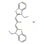 3-Ethyl-2-[3-(3-ethyl-3H-benzoselenazol-2-ylidene)-2-methylprop-1-enyl]benzoselenazolium bromide