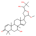 (5R,7R,8R,9R,10R,13S,17S)-17-{(2R,3S,5R)-5-[(1R)-1,2-dihydroxy-2-methylpropyl]-2-methoxytetrahydrofuran-3-yl}-7-hydroxy-4,4,8,10,13-pentamethyl-4,5,6,7,8,9,10,11,12,13,16,17-dodechydro-3H-cyclopenta[a]phenanthren-3-one