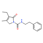 4-ethyl-3-methyl-5-oxo-N-phenethyl-2H-pyrrole-1-carboxamide