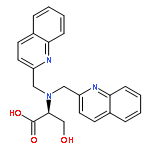 L-Serine, N,N-bis(2-quinolinylmethyl)-