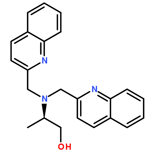 1-Propanol, 2-[bis(2-quinolinylmethyl)amino]-, (2R)-