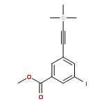 Benzoic acid, 3-iodo-5-[(trimethylsilyl)ethynyl]-, methyl ester