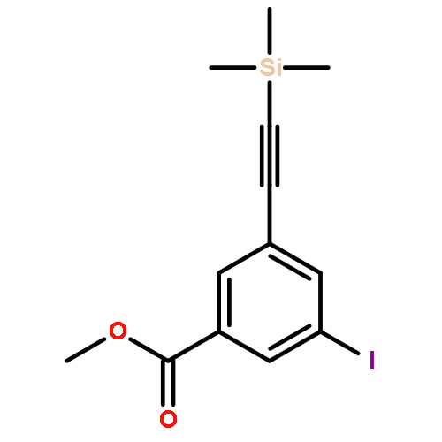 Benzoic acid, 3-iodo-5-[(trimethylsilyl)ethynyl]-, methyl ester