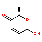 2H-Pyran-3(6H)-one, 6-hydroxy-2-methyl-, (2S)-