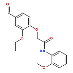 2-(2-Ethoxy-4-formyl-phenoxy)- N -(2-methoxy-phenyl)-acetamide