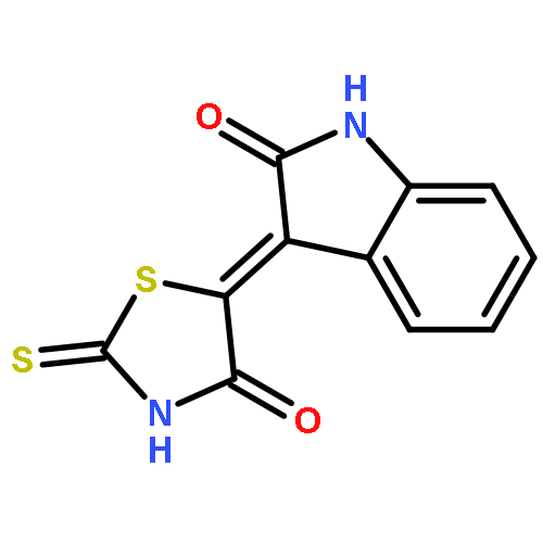 2H-Indol-2-one, 1,3-dihydro-3-(4-oxo-2-thioxo-5-thiazolidinylidene)-