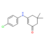 2-Cyclohexen-1-one, 3-[(4-chlorophenyl)amino]-5,5-dimethyl-