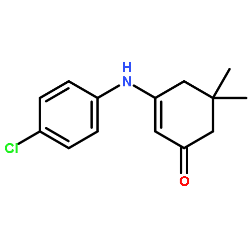 2-Cyclohexen-1-one, 3-[(4-chlorophenyl)amino]-5,5-dimethyl-